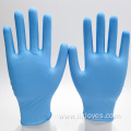 100pcs Box Waterproof Food Processing Blue Nitrile Gloves